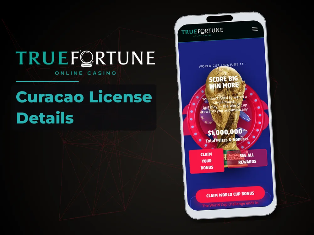 True Fortune casino - Curacao License Details