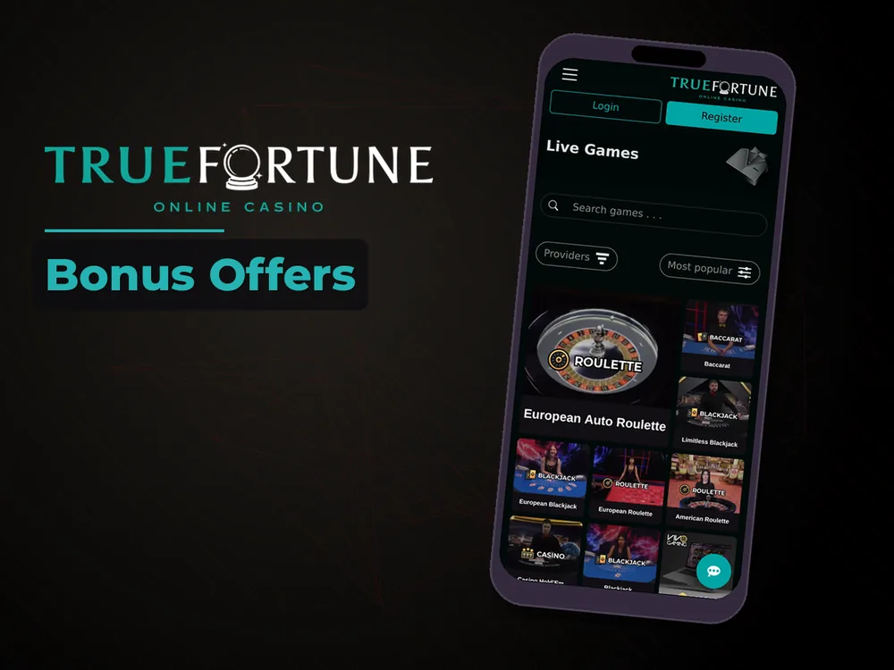 True Fortune casino - Bonus Offers